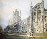 Moore Canvas Paintings - Ely Cathedral from the South-East (after James Moore)